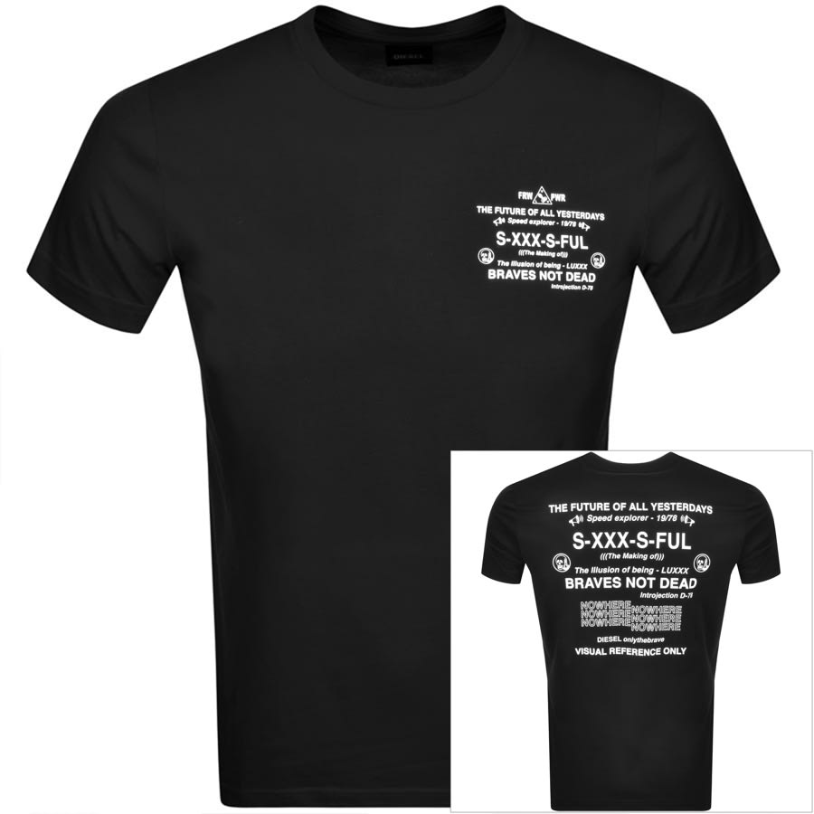 Alternative Image for ProductDiesel T Diegos Short Sleeved T Shirt Black1